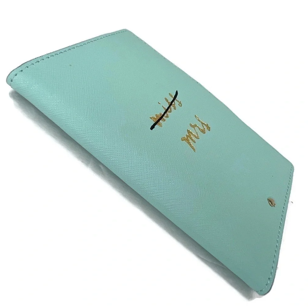 Kate Spade Miss Mrs Passport Holder Wedding Belles Engagement Wallet NWT